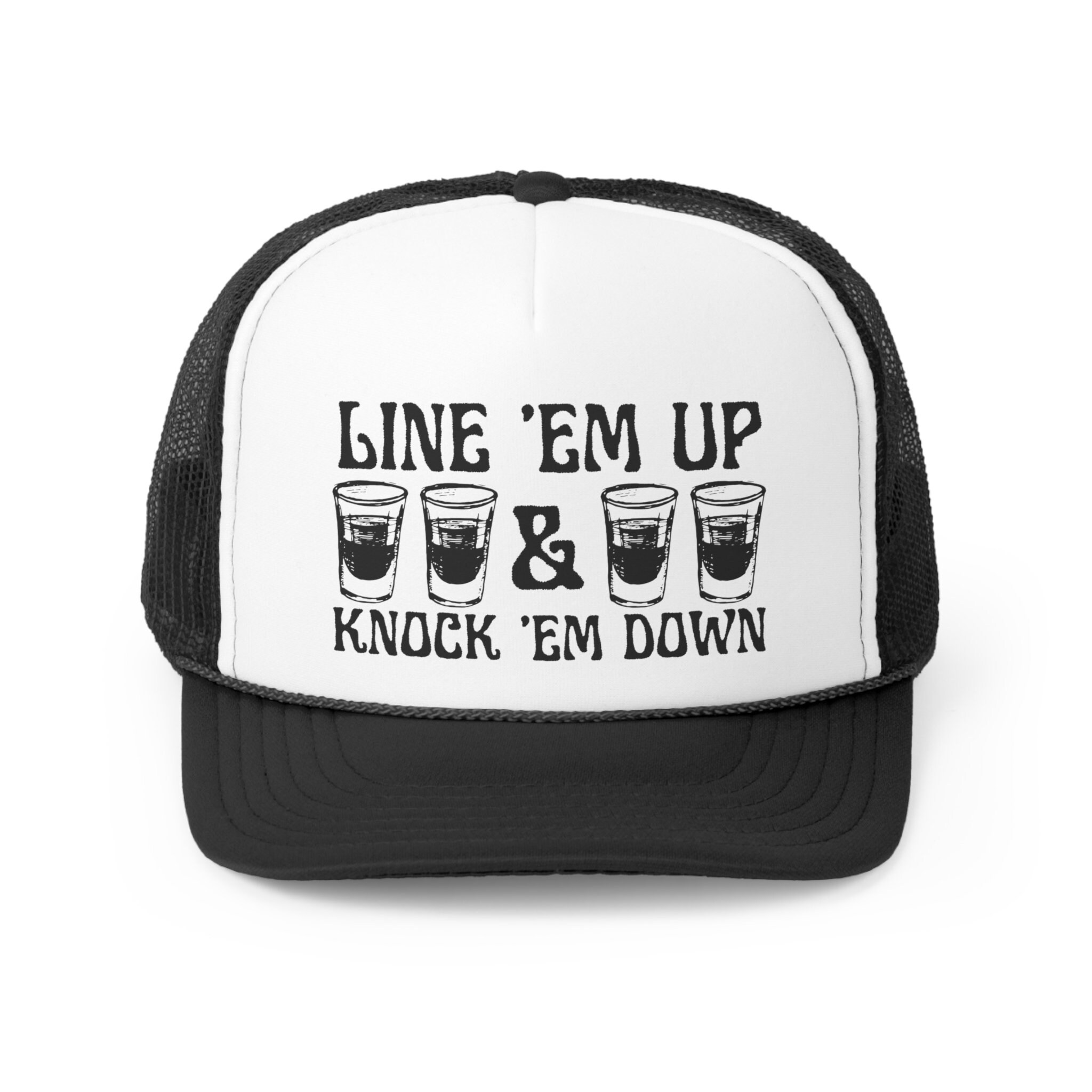 WHISKEY & WALLEN boutique trucker mesh hat WR Outlaw - Black Trucker Hat | Whiskey Road Hat Company main image 3