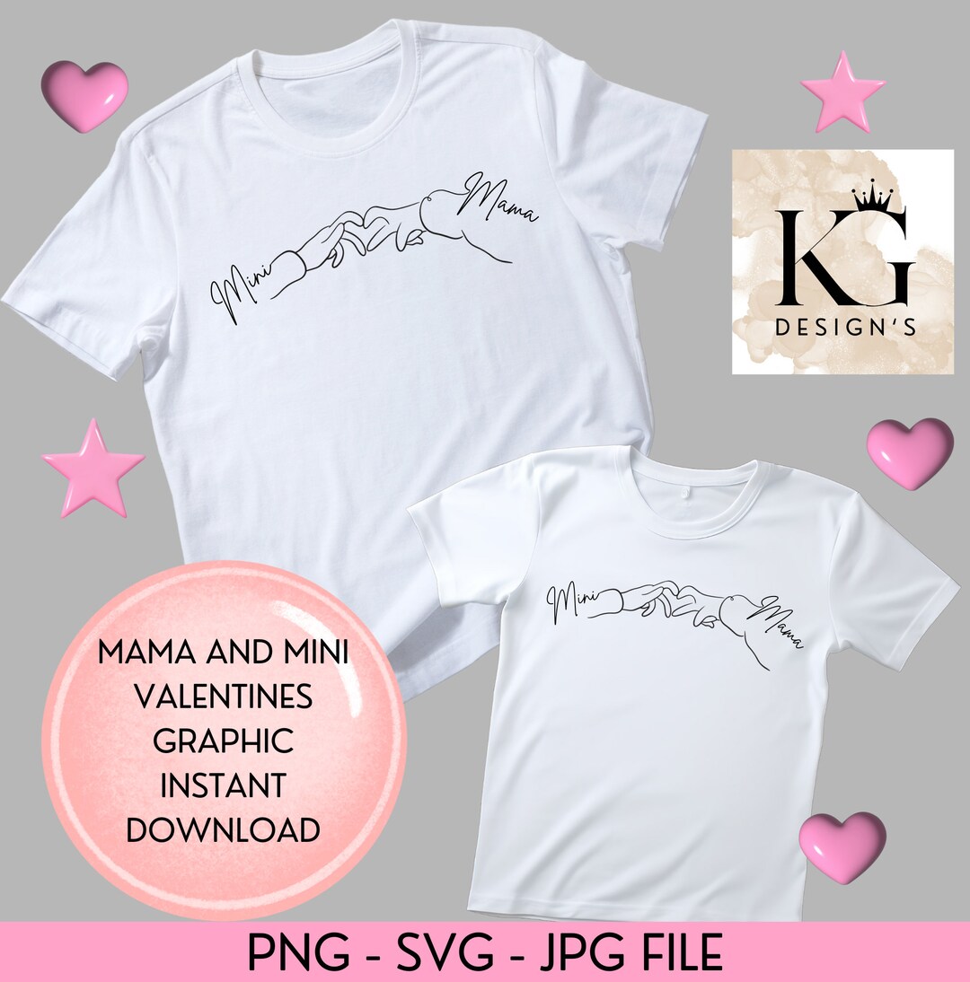 Valentine's Day Mama Mini Graphic Instant Download JPG PNG SVG Download ...