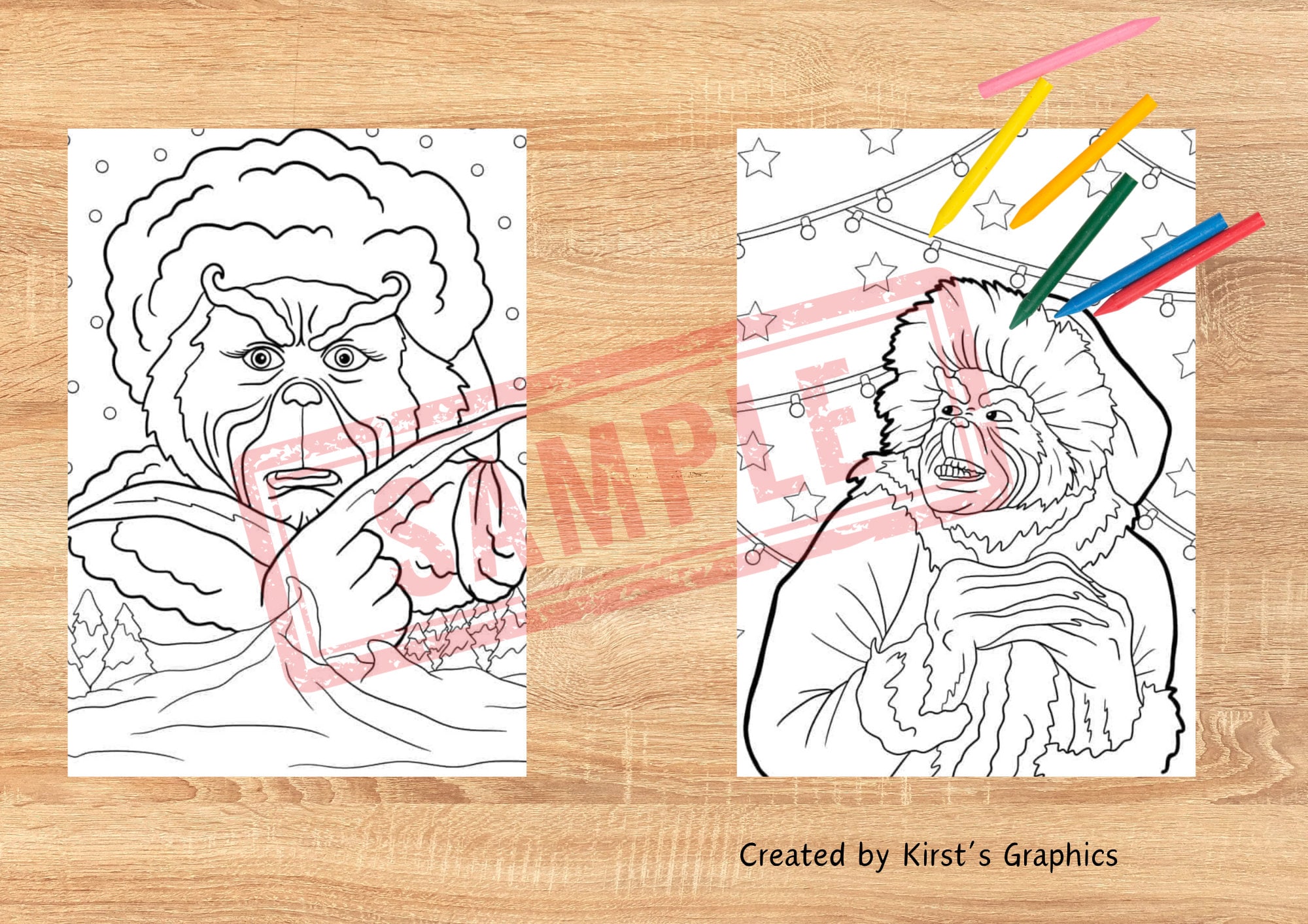 Grinch Colouring Pages Grinchmas Christmas Downloadable Printable