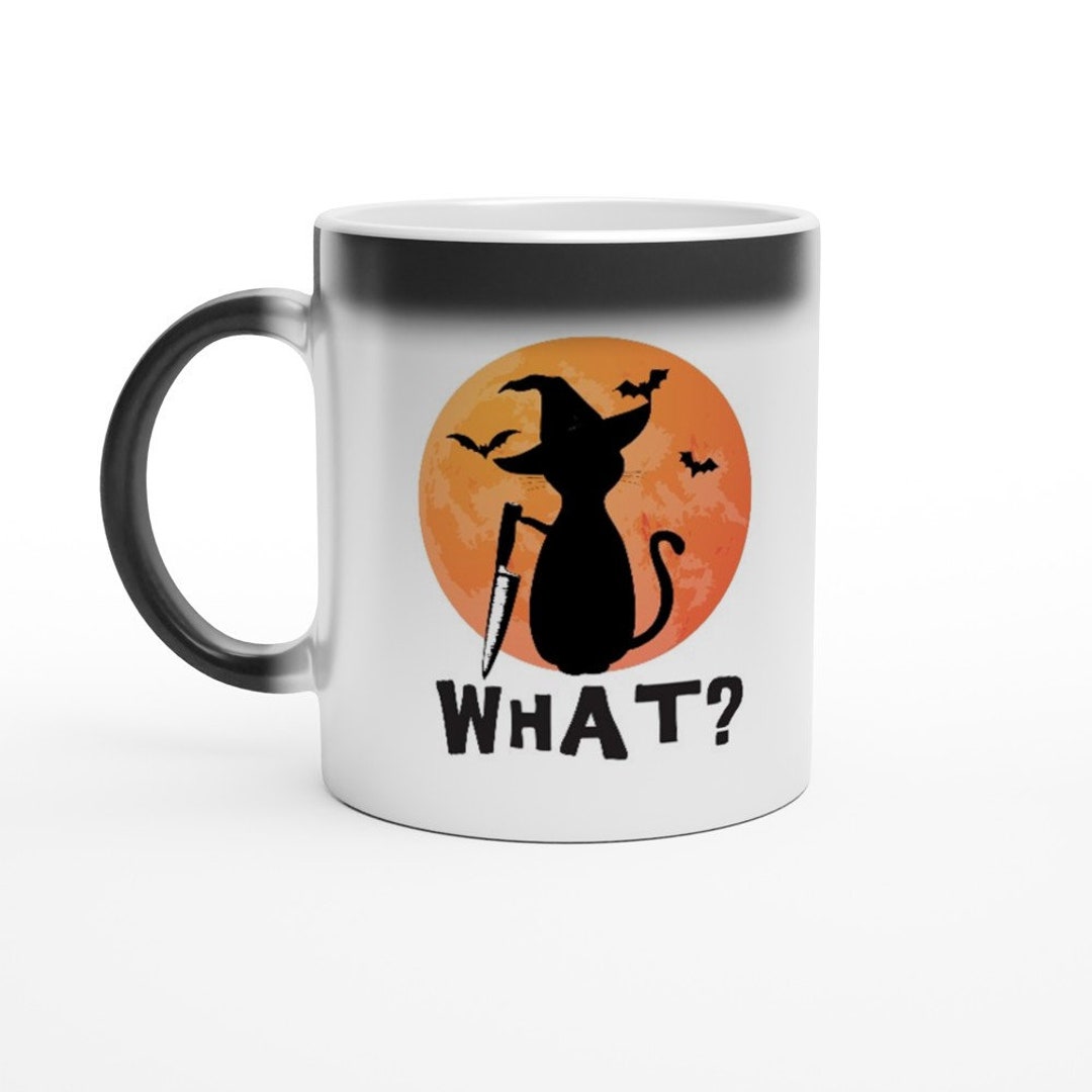 What Halloween Cat Halloween Mug Etsy