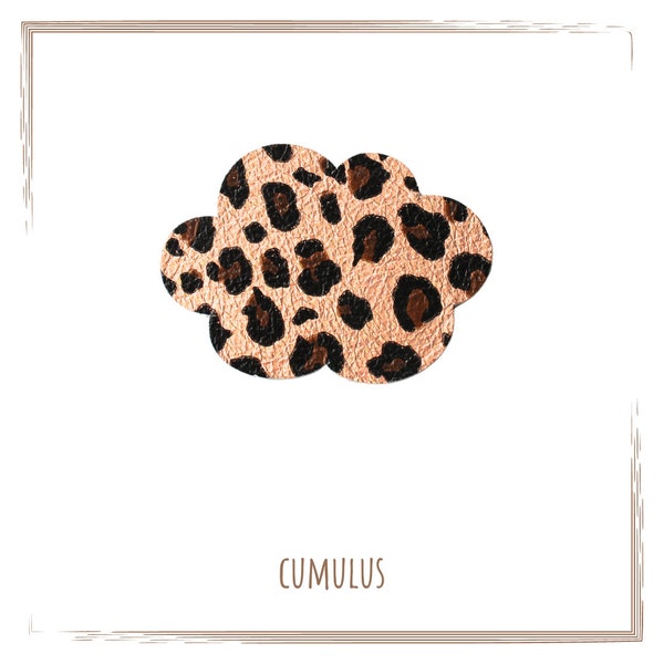 Broche cuir "Cumulus"