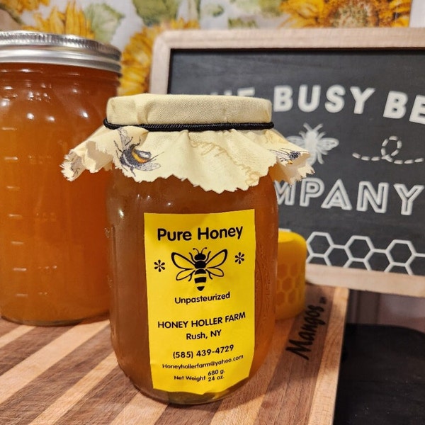 Honey Holler Farms Raw NY Honey / Wildflower Honey/ Raw Honey / River Bottom Honey / Pure Honey
