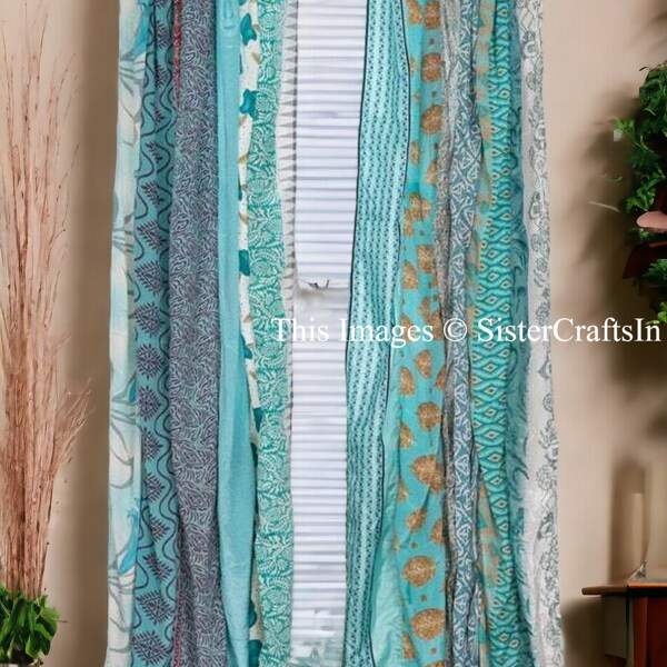 Turquoise Curtains - Etsy UK