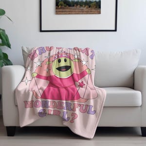 Nanalan Fleece Blanket, Velveteen Bed Throw