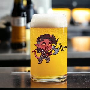 Karlach Gamer Glass Tumbler: Funny RPG Gift image 4