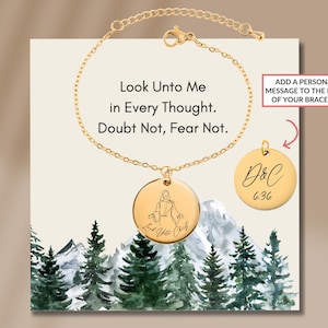 Lds youth theme bracelet 2025, Look Unto Christ 2025 LDS, Gifts for Young Women, Bracelet 2025 Relief Society Birthday Christmas YW jewelry