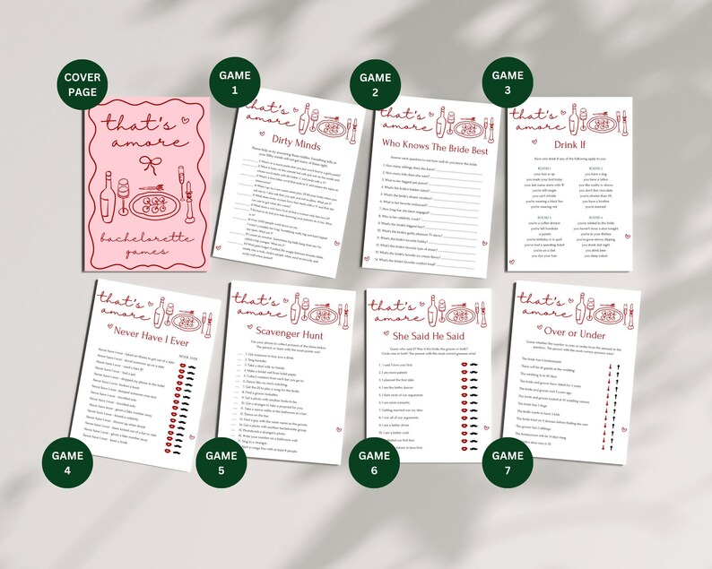 Thats Amore Bachelorette Games: tema italiano (download digitale) immagine 2