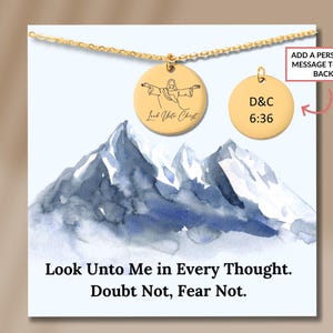 Lds youth theme 2025 look unto christ necklace, Look unto Christ 2025 LDS youth theme, Necklace Young Women Christmas Birthday Gifts 2025