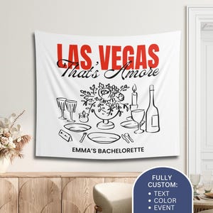 Thats Amore Backdrop, Bridal Shower Decor, That&#39;s Amore Bachelorette Tapestry, That&#39;s Amore Sign, Italian Themed Bachelorette Sign, Birthday