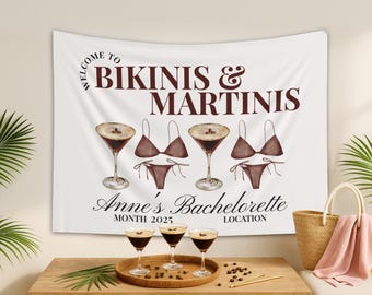 Bachelorette party decorations espresso martini, Love Is Brewing Sign,  bikinis and martinis bachelorette espresso martini bachelorette