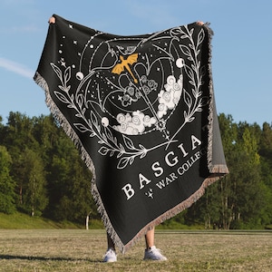 Basgiath Dragon Rider Blanket, BookTok Gift for reader, Woven cotton or velveteen fleece