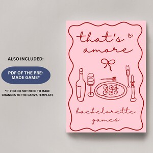 Thats Amore Bachelorette Games: tema italiano (download digitale) immagine 6