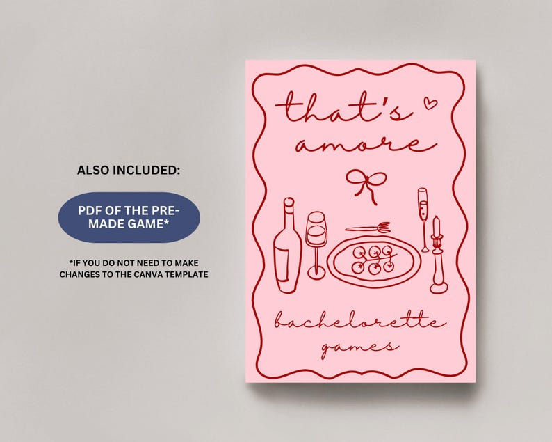Thats Amore Bachelorette Games: tema italiano (download digitale) immagine 6