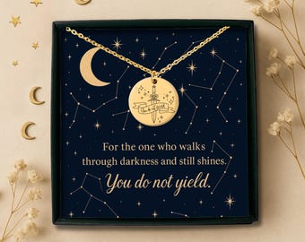 You Do Not Yield Necklace: Romantasy Book Lover Gift