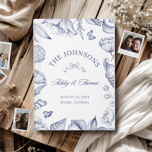 Beach Theme Wedding Guest Book, Coastal wedding guest book, Polaroid Guest Book, Guest Book Coastal, Coastal Grandma wedding
