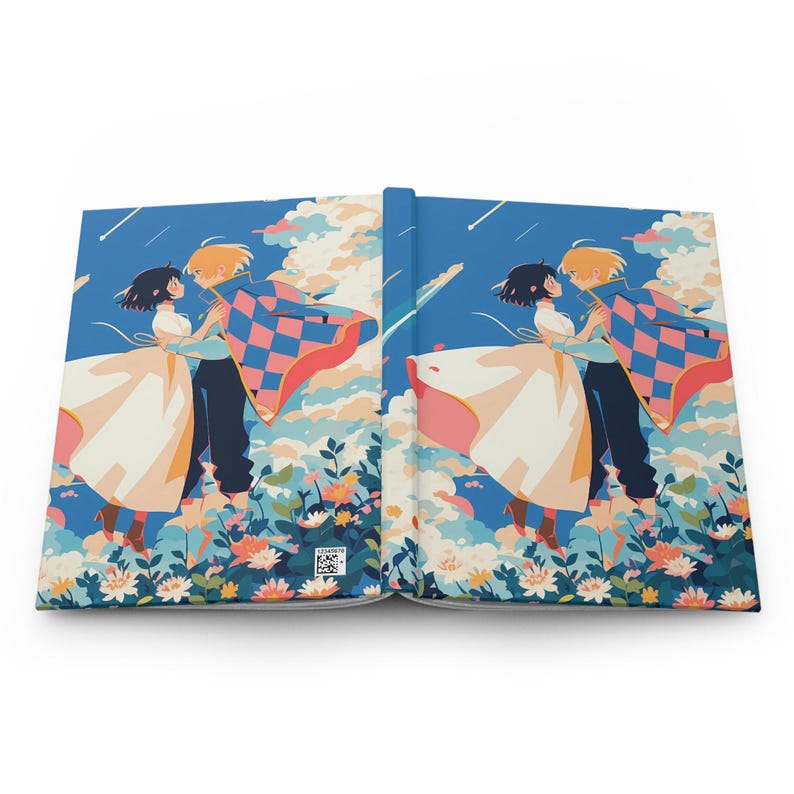 Ghibli Anime Journal: Moving Castle, Howl & Sophie, Vintage Style image 6