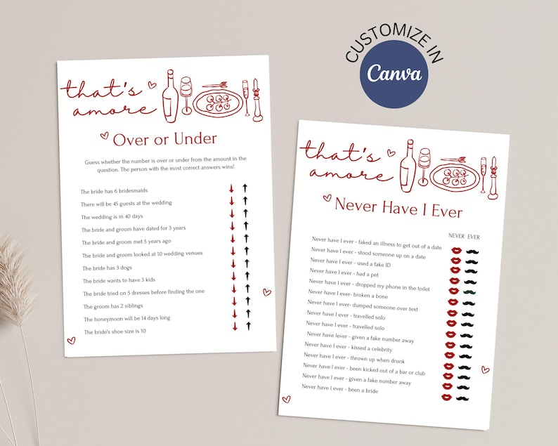 Thats Amore Bachelorette Games: tema italiano (download digitale) immagine 4
