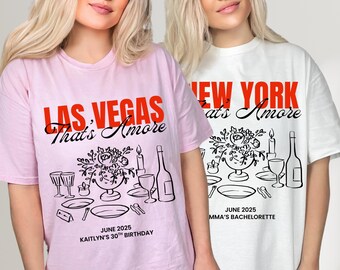 Custom "That's Amore" Bachelorette Party Comfort Colors T-Shirt