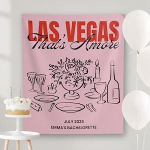 Thats Amore Backdrop, Bridal Shower Decor, That&#39;s Amore Bachelorette Tapestry, Thats Amore Engagement Party Decorations, Italian Themed Sign