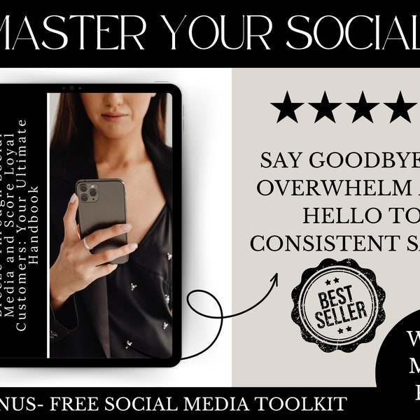 social media guide ebook with master resell rights, plr, done for you template