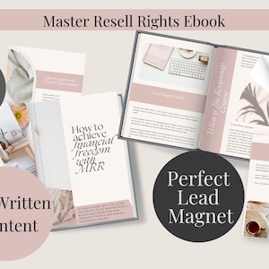 Master Resell Rights Ebook with MRR, Done for you Lead Magnet for digital Business, PLR template, Fully Customisable