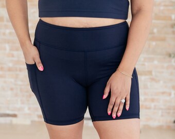 Getting Active Biker Shorts in Navy