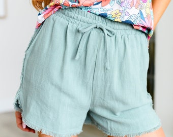 Hanging By A Moment High Rise Shorts