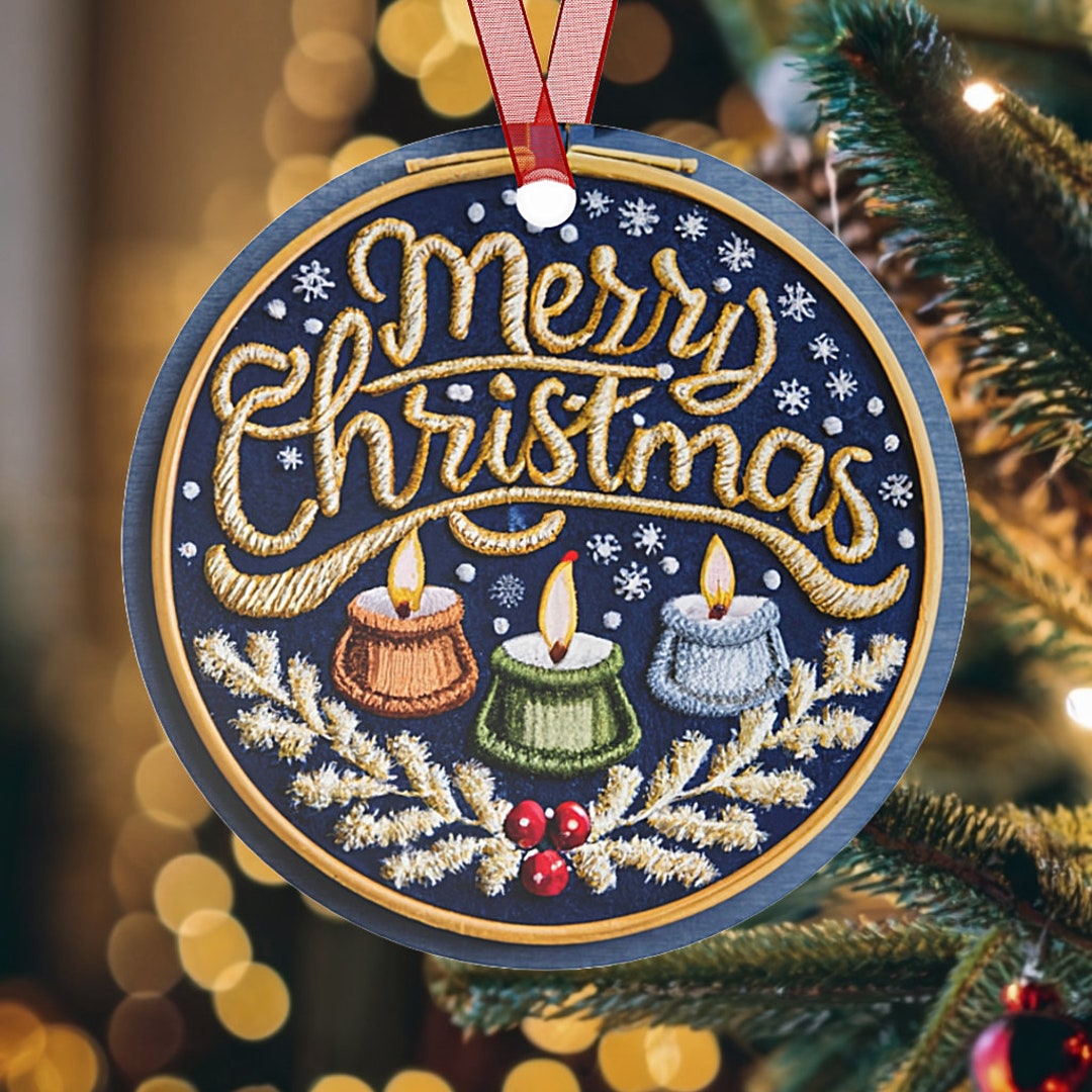 Merry Christmas Ornament, Christmas Holiday Decorating, Best Christmas