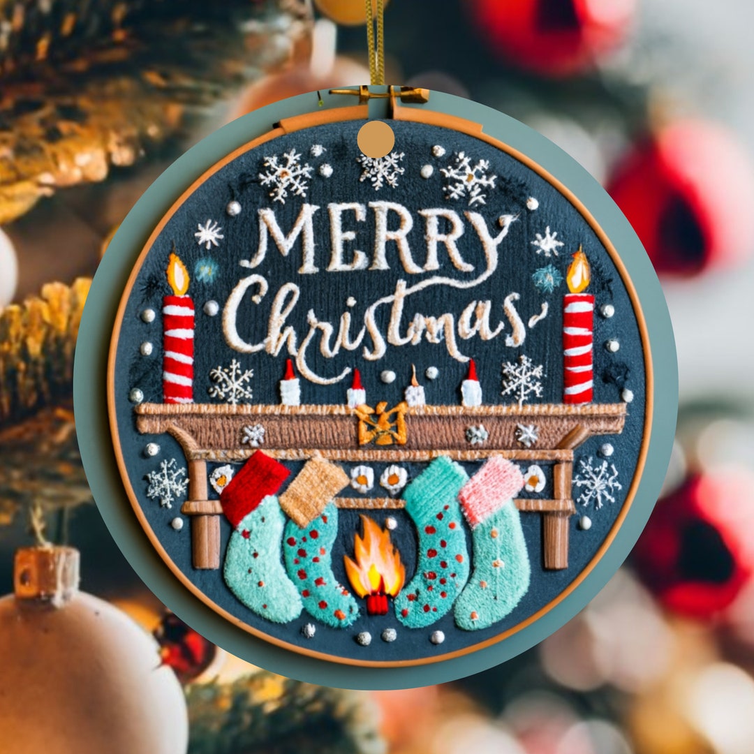 Merry Christmas Ornament, Christmas Holiday Decorating, Best Christmas