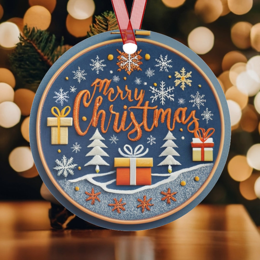 Merry Christmas Ornament, Christmas Holiday Decorating, Best Christmas
