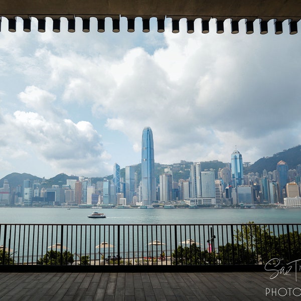 Hong Kong Skyline, IFC Waterfront Cityscape, Hong Kong Photography Print