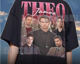 Camiseta Theo James, Camiseta Comfort Colors Theo James, Moletom Theo James, Produtos Theo James, Camiseta para Fãs de Theo James