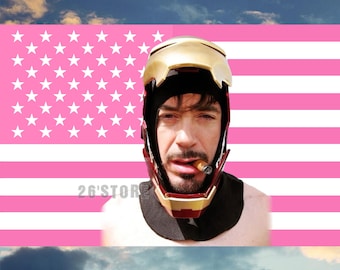 ROBERT DOWNEY JR Flag, Robert Downey Jr American flag, Robert Downey Jr Bedroom Decor