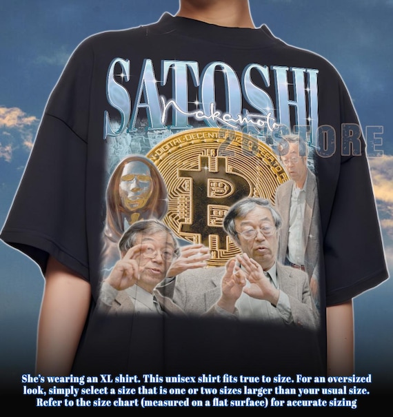 SATOSHI NAKAMOTO シャツ、サトシ ナカモト T シャツ、サトシ ナカモト