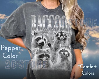 RACCOON Shirt, Raccoon Comfort Colors Shirt, Raccoon Sweatshirt, Raccoon Merch, Raccoon Lover Shirt