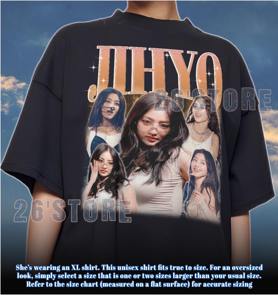 TWICE JIHYO Tシャツ Mサイズ Jihyo Twice, Jihyo Shirt, Momo Fan Tees, Jihyo Twice Merch, Jihyo