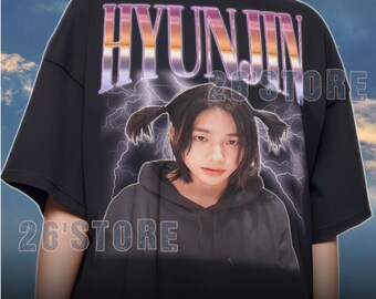 Stray Kids Shirt-hyunjin T-shirt 100% Cotton/hyunjin Stray Kids