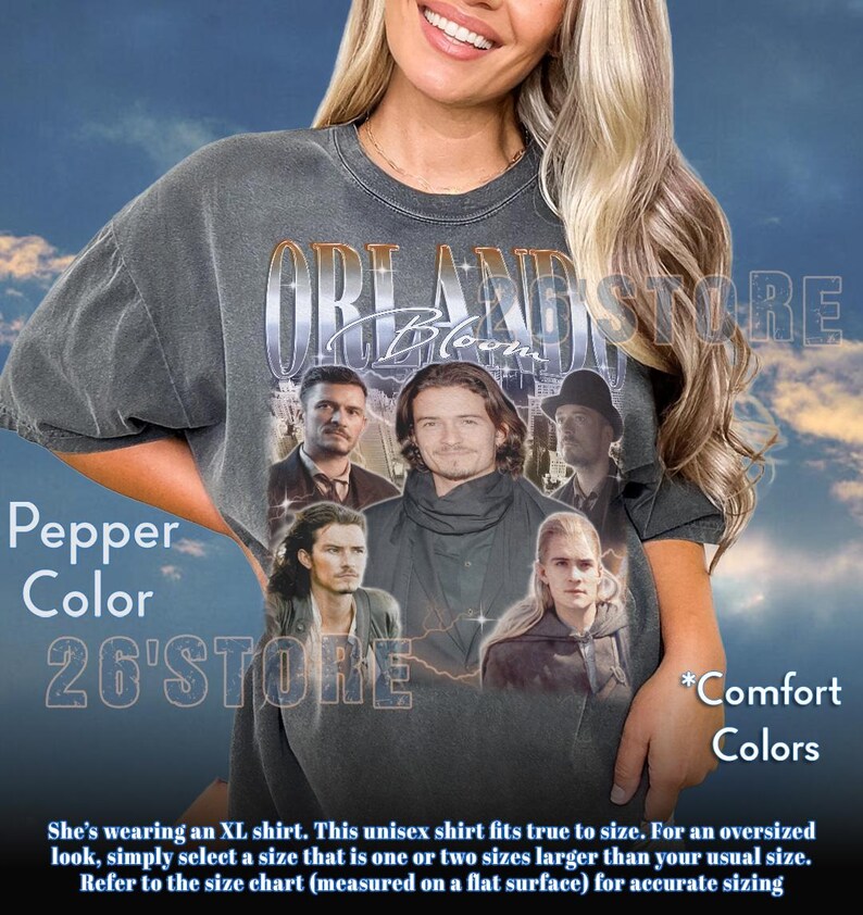 ORLANDO BLOOM Shirt, Orlando Bloom Tshirt, Orlando Bloom Sweatshirt, Orlando Bloom Merch, Orlando Bloom Lover Shirt image 2