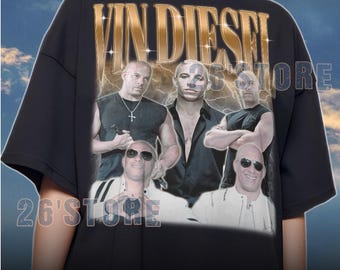 限定版ヴィン・ディーゼルTシャツ、スウェットシャツ、パーカー、女性 