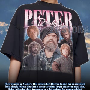 Maglietta PETER DINKLAGE, T-shirt Peter Dinklage, Felpa Peter Dinklage, Merchandising Peter Dinklage, Maglietta Peter Dinklage Lover