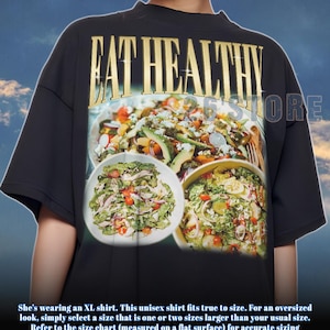 EAT HEALTHY Shirt, Eat Healthy Tshirt, Eat Healthy Sweatshirt, Eat Healthy Merch, Eat Healthy Lover Shirt
