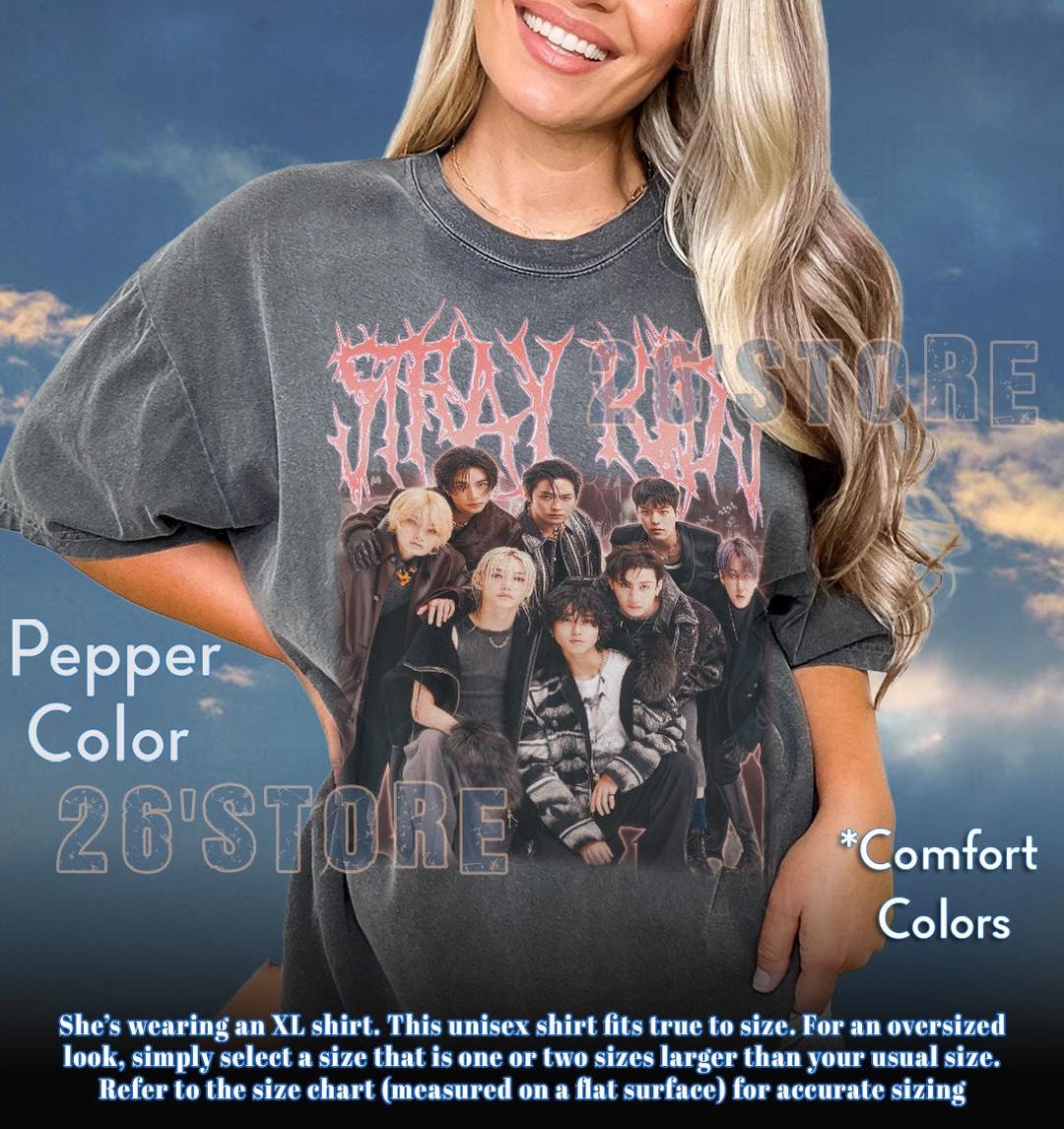 Stray Kids シャツ、Stray Kids ヴィンテージシャツ、Stray Kids T