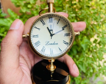 New design Brass Nautical Desk Clock - Elegant Table Watch for Home & Office Decor.