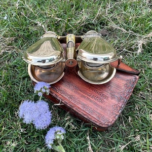 Vintage Nautical Monocular Telescope: Antique Brass Binocular - A Maritime Gift Treasure.