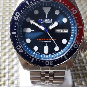 Seiko Blue Dial, Affordable Watch, Japanese Watch, Seiko 5 Automatic, Seiko 5 Sports, Gift for Him, Self Winding Watch, Vintage Seiko,