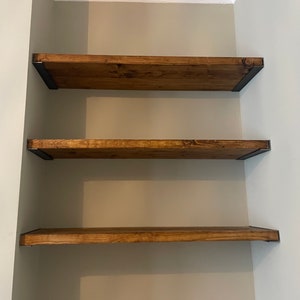 Alcove pine shelving - 18cm deep (we can cut any width)