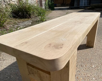 Oak chunky bench