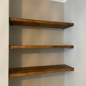 Alcove pine shelving 27cm deep we can cut to any width image 4