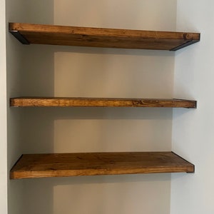 Alcove pine shelving 27cm deep we can cut to any width image 2