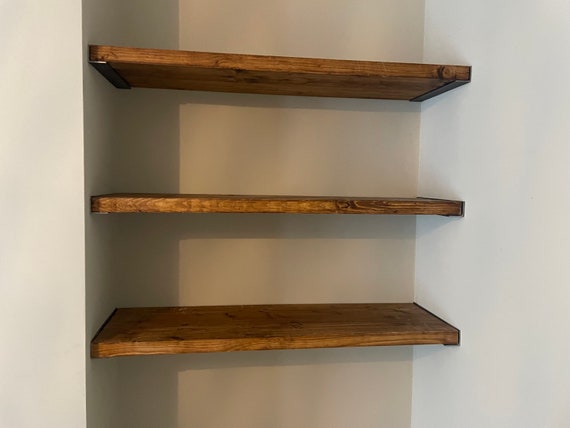 Alcove Pine Shelving - 28cm Deep (we Can Cut to Any Width) - Etsy